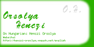 orsolya henczi business card